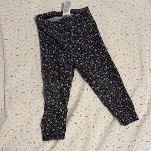 Carter's Black Floral Kids Leggings